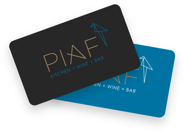Piaf gift cards