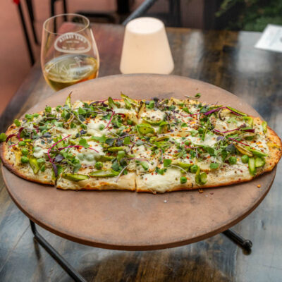 spring green flatbread